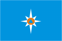 Ведомственный флаг Министерства Российской Федерации по делам гражданской обороны, чрезвычайным ситуациям (МЧС)