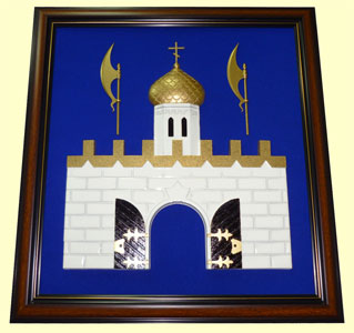 Барельефный герб Сергиево-Пасадского муниципального района купить у производителя