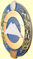 Барельефный герб Карачаево-Черкесской Республики, металлизация