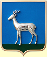 Барельефный герб Самары, щит-Пластик или МДФ (флок), металлизация