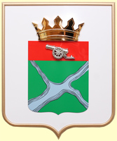 герб Юхновского района, металлизация