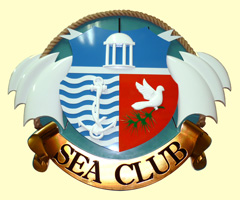 барельефная эмблема для SEA CLUB