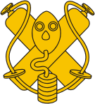 Химические войска СССР, петличный знак (1936 г.)