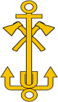 Петличный знак инженерных войск СССР, понтонных подразделений (1924 г.)