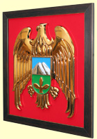 Панно республики Кабардино - Балкария, металлизация