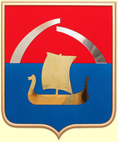 герб Всеволожского района, цветной пластик